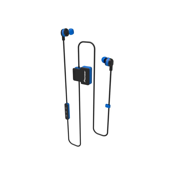 Pioneer se-cl5bt azul auriculares inalámbricos bluetooth diseño en clip con micrófono ipx4