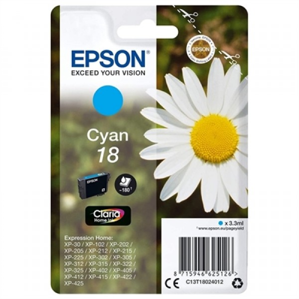 Epson cartucho t1802 cyan