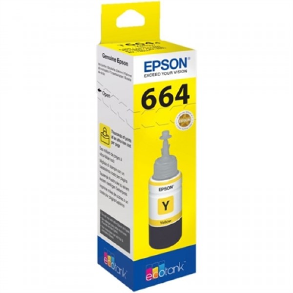 Epson botella tinta ecotank t6641 amarillo