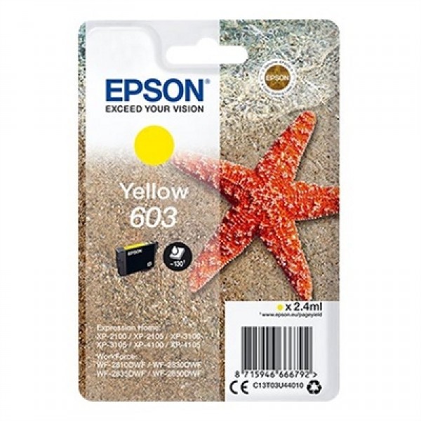 Epson cartucho 603 amarillo
