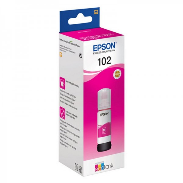 Epson botella tinta ecotank 102 magenta
