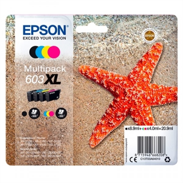 Epson cartucho multipack 603xl 4 colores