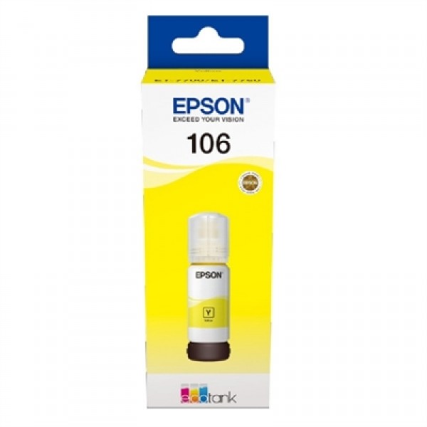 Epson botella tinta ecotank 106 amarillo