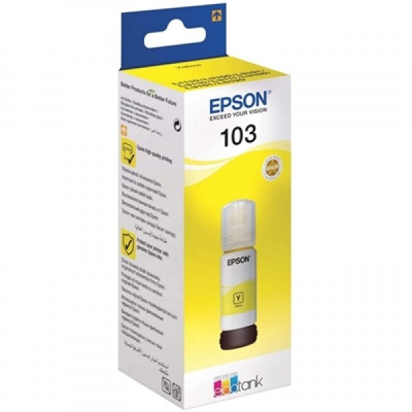 Epson botella tinta ecotank 103 amarillo