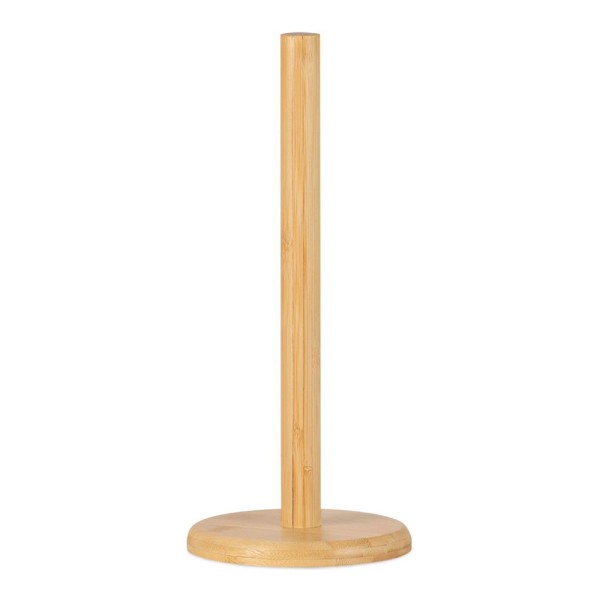 Portarrollos para papel de cocina de bambú