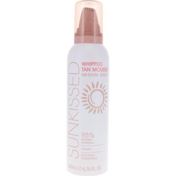 Sunkissed whipped tan mousse medium dark spray 200ml vaporizador